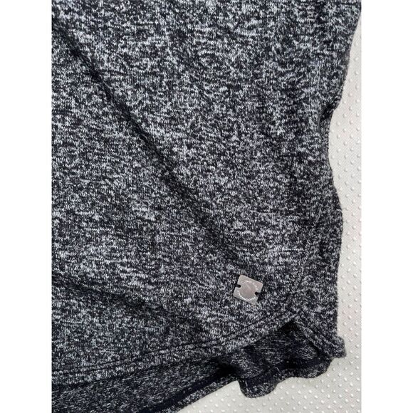 Calvin Klein Womens Performance Stretch Knit Hooded Sweater Heather Black Size M - Picture 2 of 7